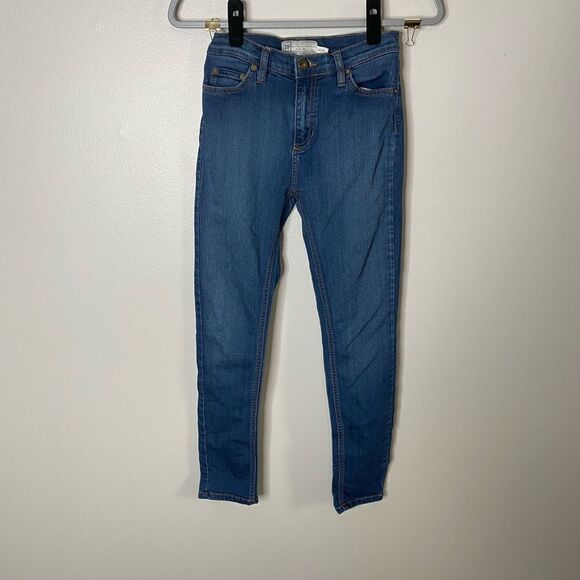 Free People Hi Rise Skinny Jeans - Picture 1 of 3